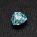 riv-1152 Риволи стеклянные треугольник в цапе (голубой 18 х 18 мм)