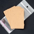 et-020 Етикетки крафт + пакетики (6х9 см) (5 шт)