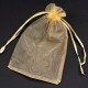 tara-0183 Пакетик подарунковий (органза) 10х15 см, темно-жовтий
