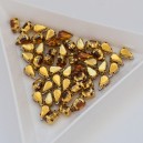 riv-1317 Риволі скляні крапля в золотому цапі (яскраво рожеві, 3 х 6 мм) 1 шт