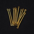 Паличка з петельками (25 мм) 10 шт, золото