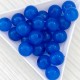 Акрилові намистини желейні (10 мм) (100 г) сині